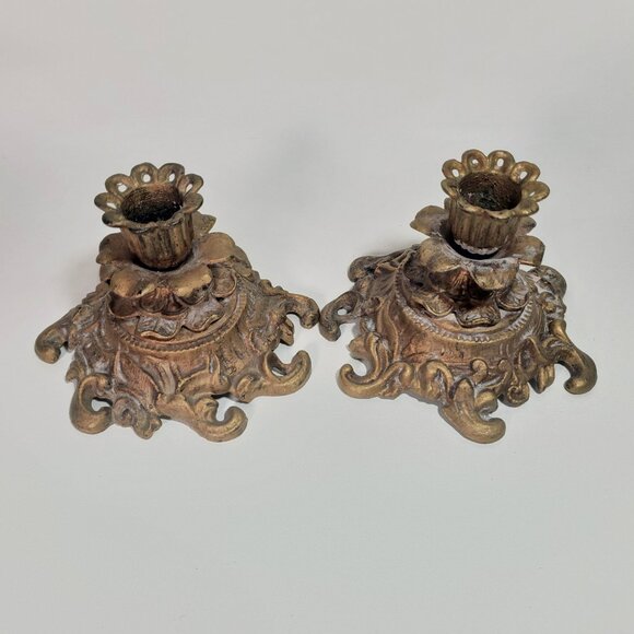 Vintage Pair of Candle Holders - Picture 6 of 13